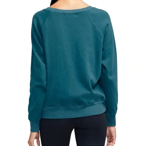 Wildfox Mon Ami Sommers Sweatshirt in Reflecting Pond (Teal) Women Size XL NWT - Picture 4 of 12